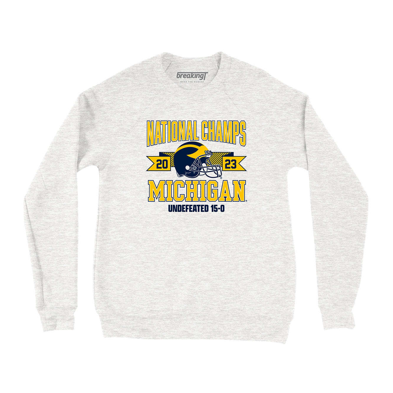 Michigan Football: National Champions Arched Helmet Crewneck