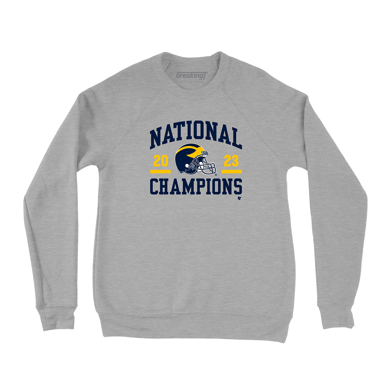 Michigan Football: National Champs Helmet 2023 Crewneck