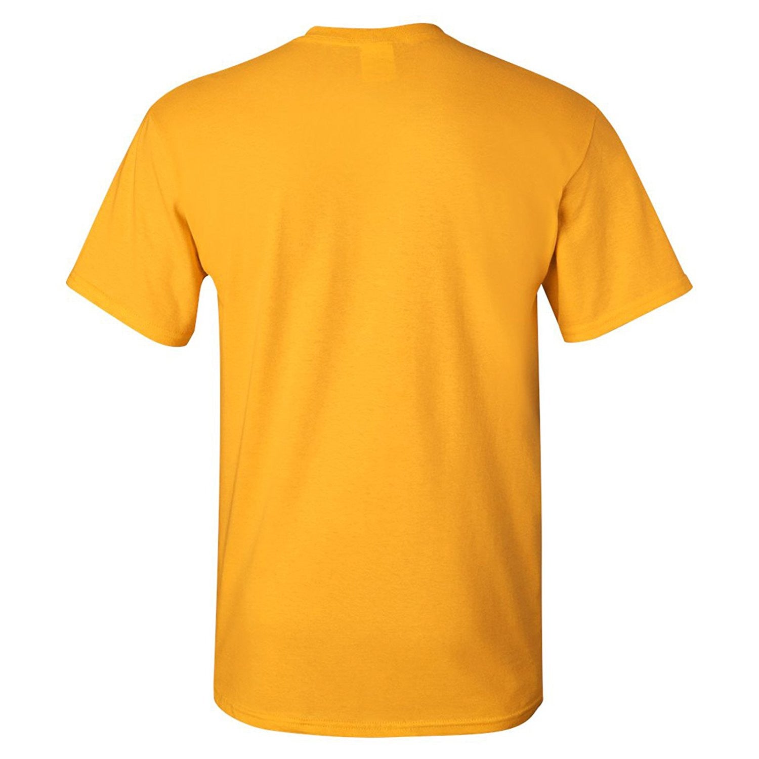 Officially Licensed - Arch Logo University of Michigan Basic Cotton Short Sleeve T Shirt - Gold