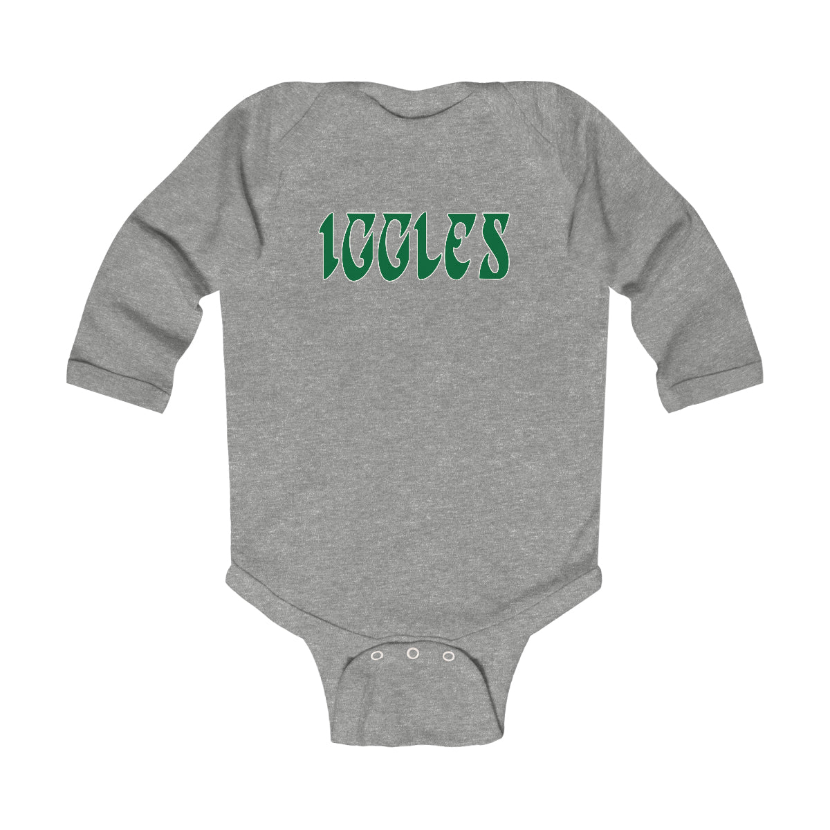 "Iggles" Long Sleeve Onesie