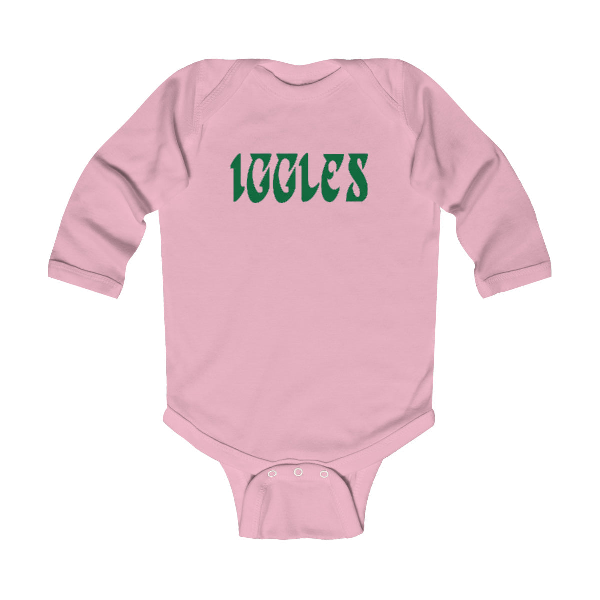 "Iggles" Long Sleeve Onesie