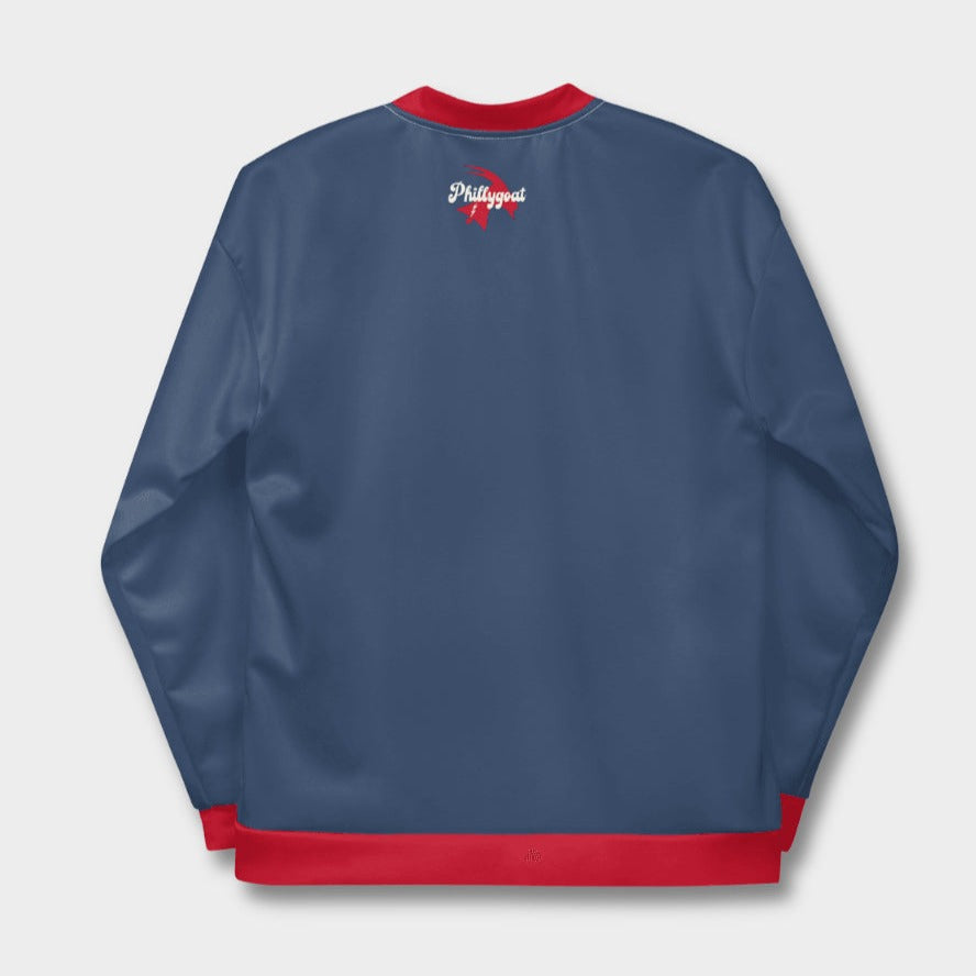 "Old School Navy Philadelphia Baseball" Premium Track Jacket