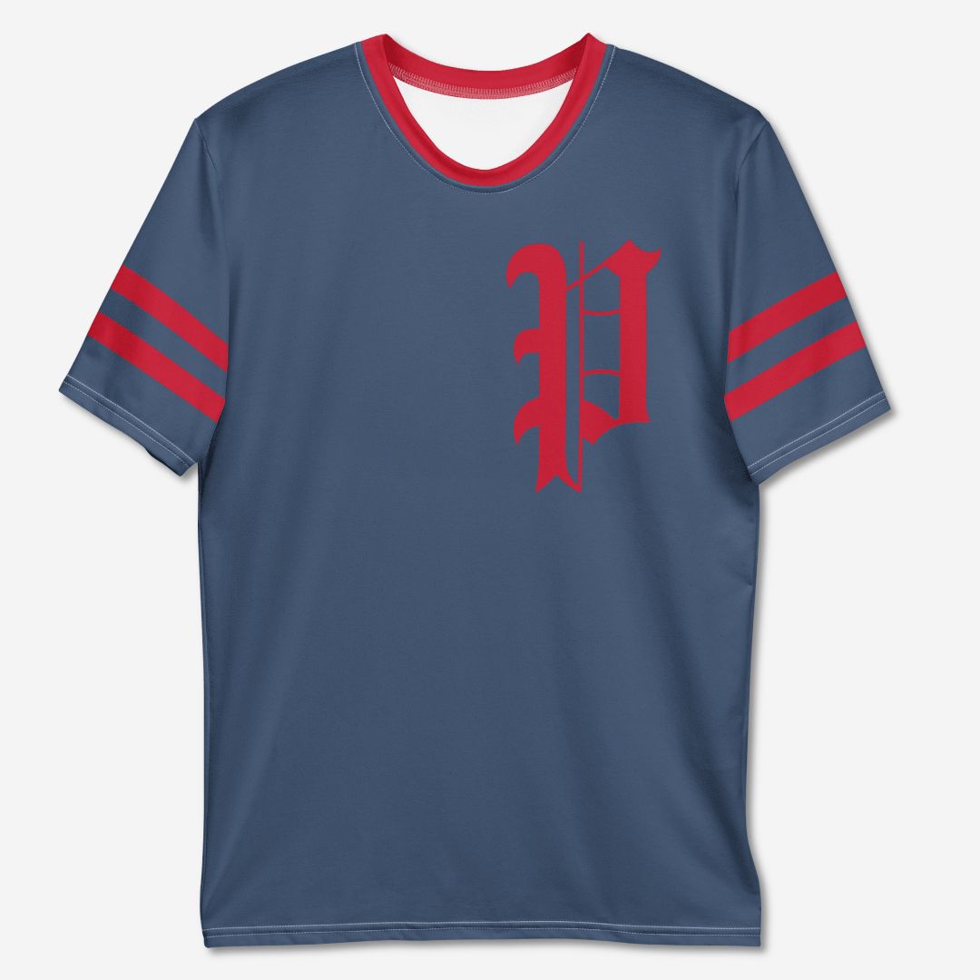 "Old School Navy Philadelphia Baseball" Men's Premium Jersey Tee