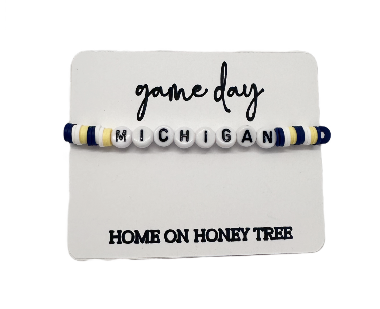 Michigan Clay Bead Bracelet