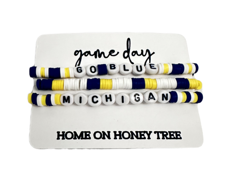 Michigan Clay Bead Bracelet