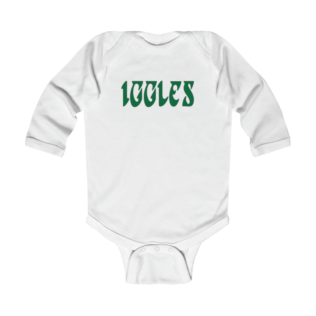 "Iggles" Long Sleeve Onesie