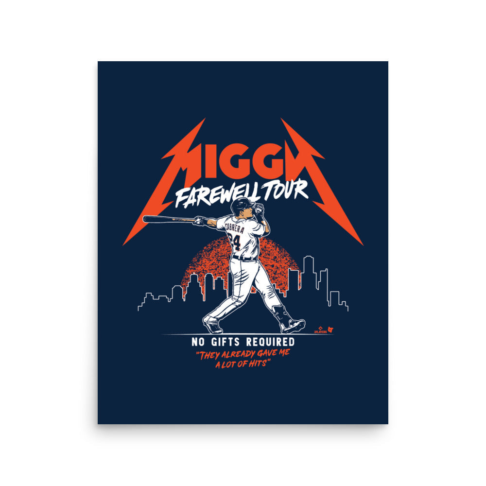 Miguel Cabrera: Miggy Farewell Tour Art Print