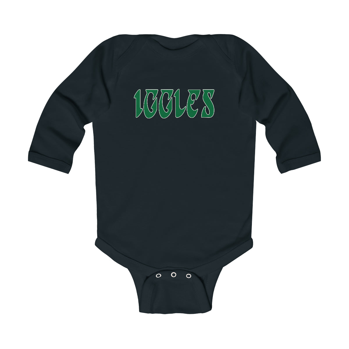 "Iggles" Long Sleeve Onesie