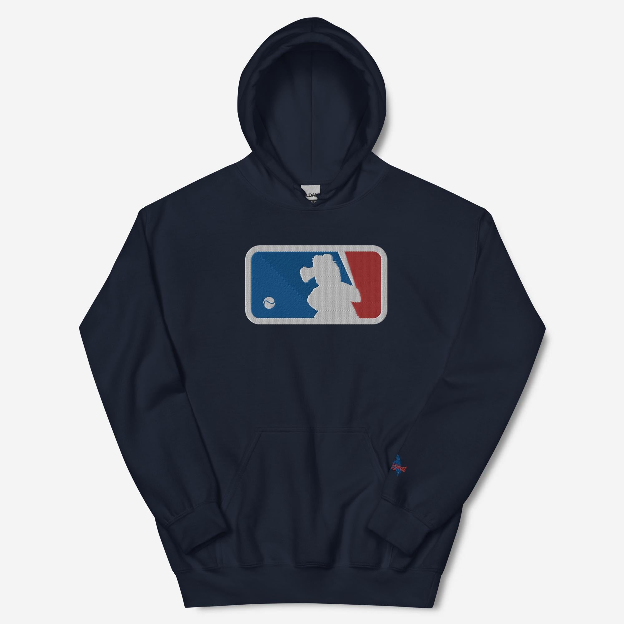 "Major Baseball Phan" Embroidered Hoodie